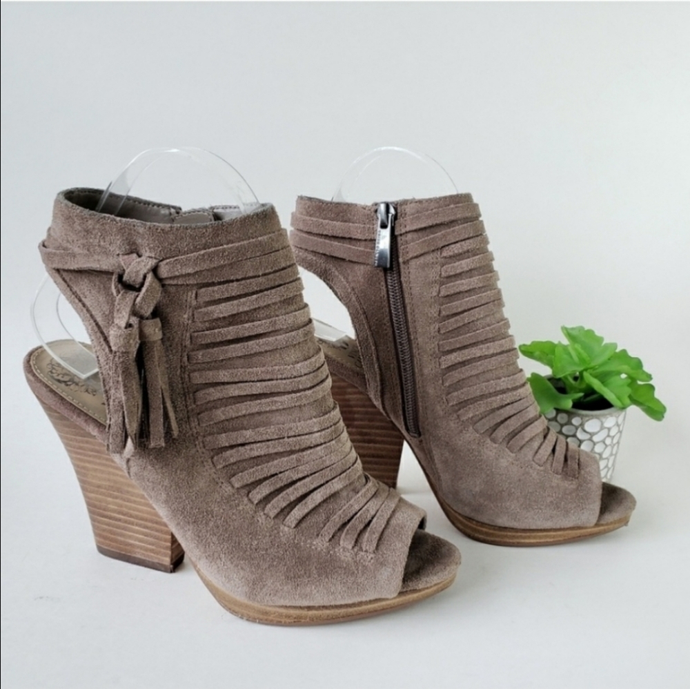 Vince Camuto Taupe Ankle Booties